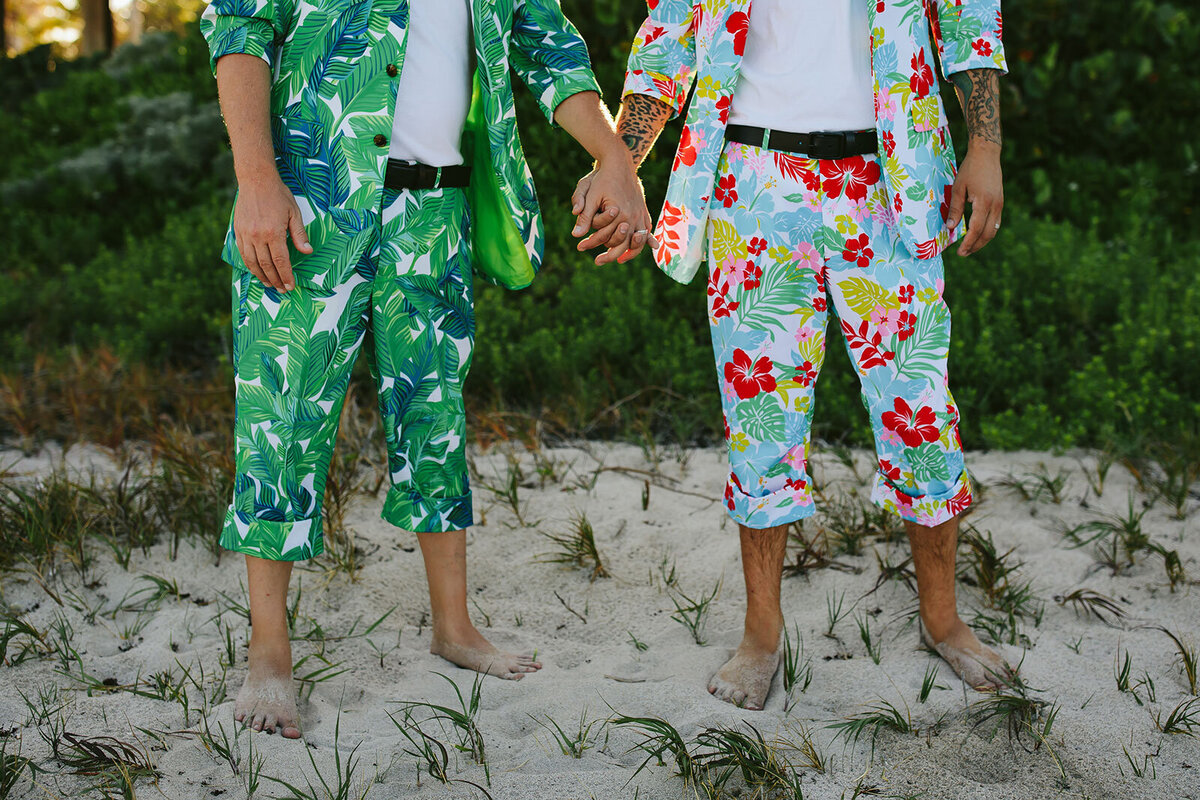 Alternative-Wedding-Photographer-Fort-Lauderdale-Two-Grooms-Tropical-Suits-Elopement