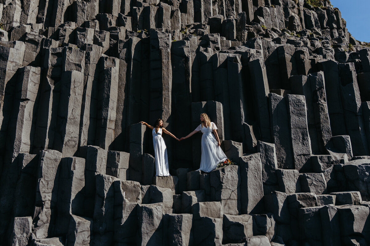 Black Sand Beach Iceland Elopement