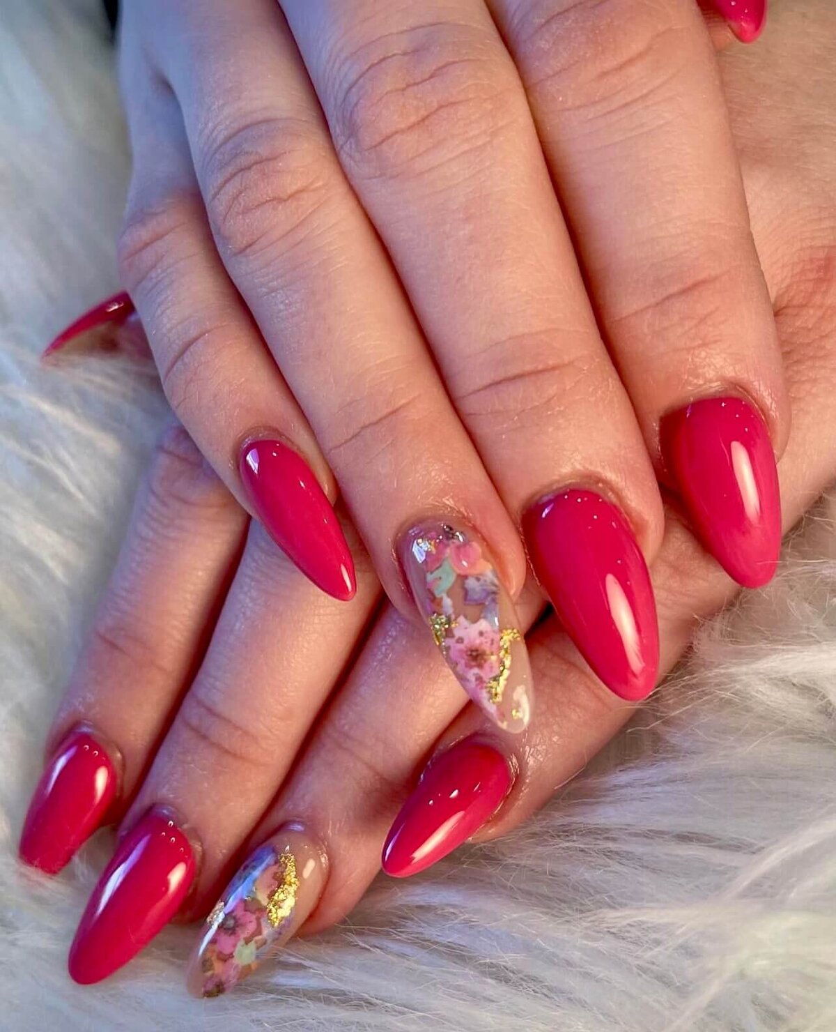 Signature nail services at Maven + Grace Salon in McMinnville, including gel manicures, acrylic sets, nail art, and pedicure treatments focused on durability and design.