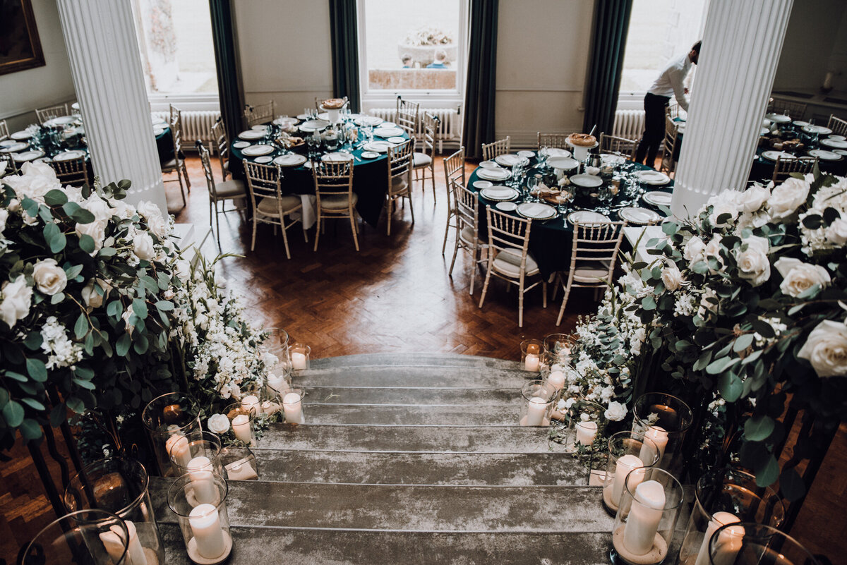 Wedding breakfast at Scorrier House