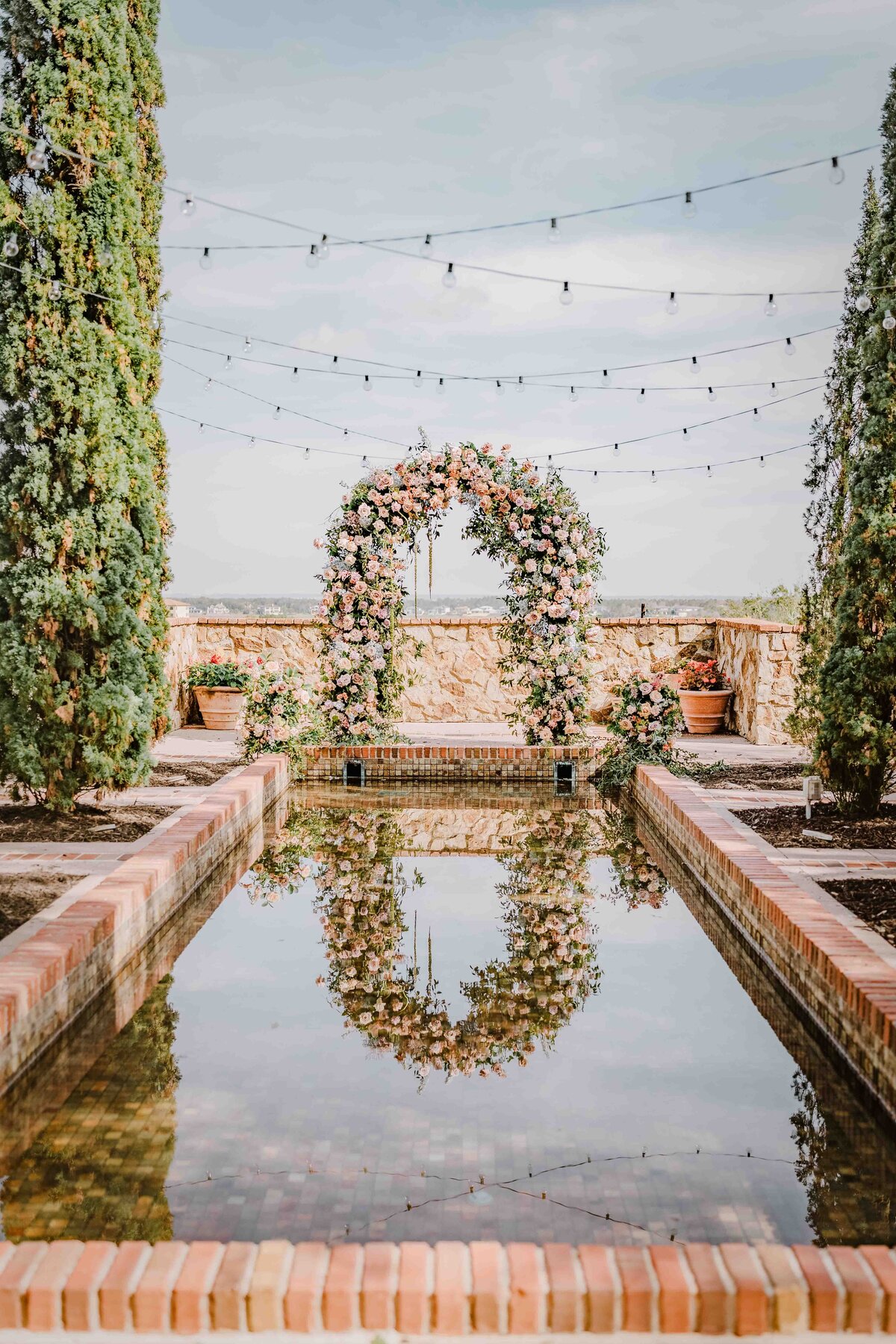 reflection-pond-bella-collina-wedding-venue