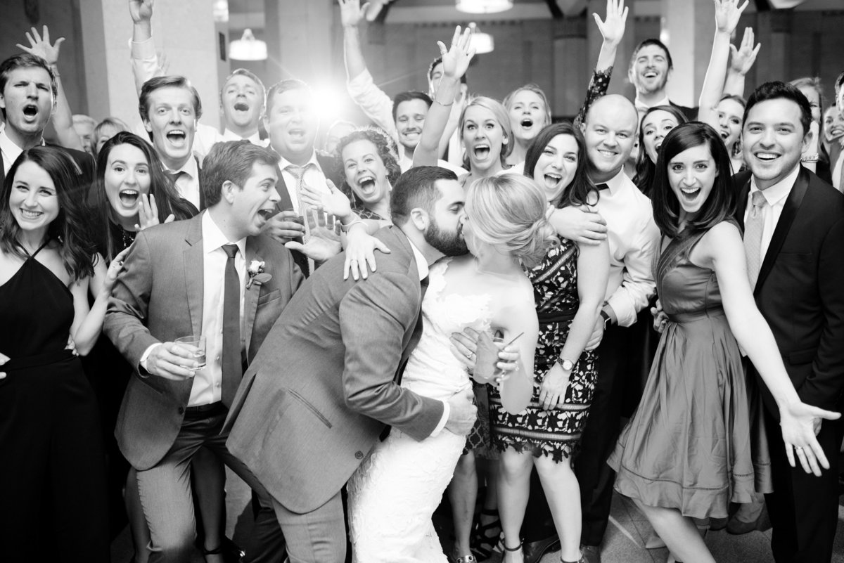 Fun Group Photo Carlisle Room Wedding
