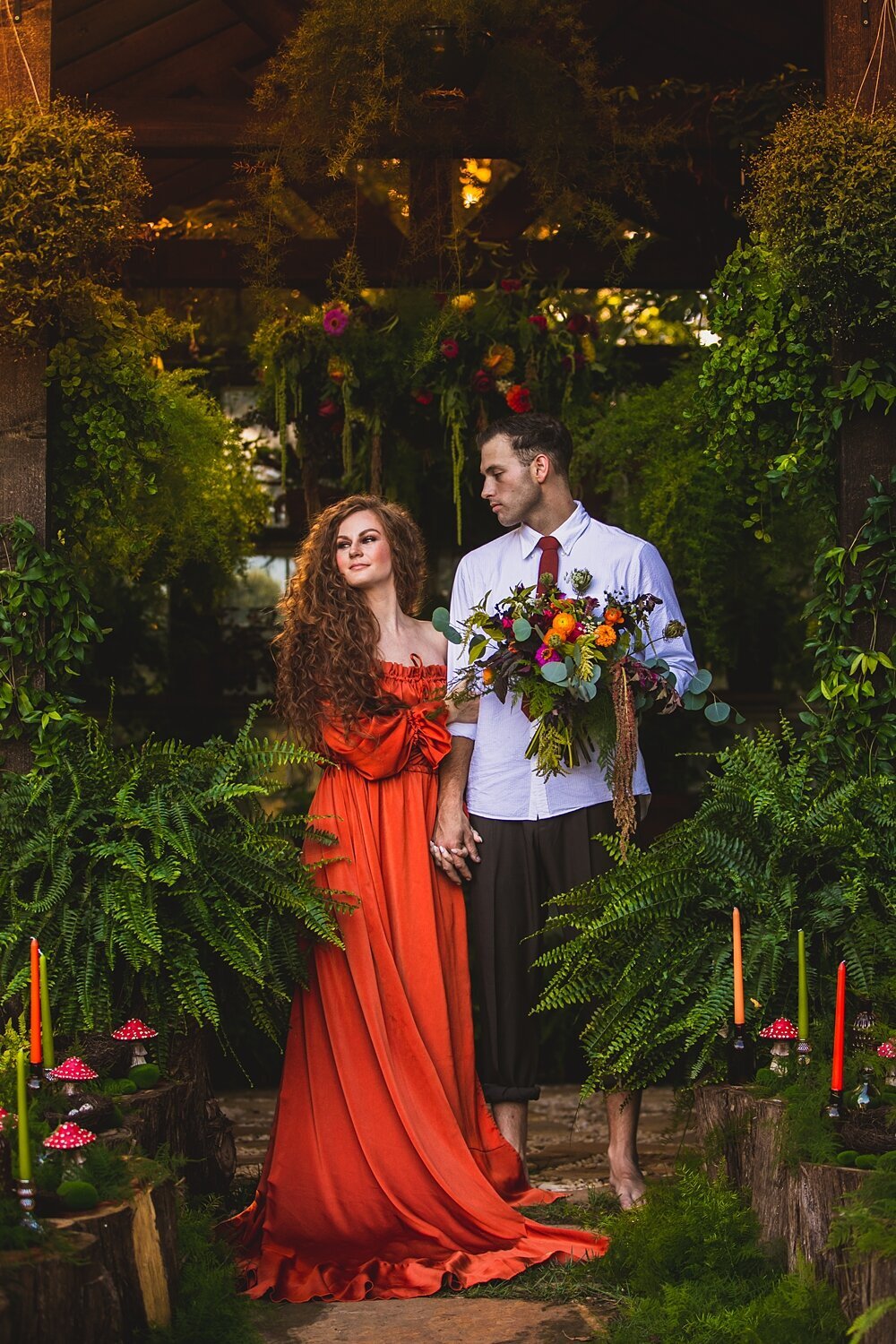 Fairy Mushroom Forest Wedding Virginia Greenhouse_0058