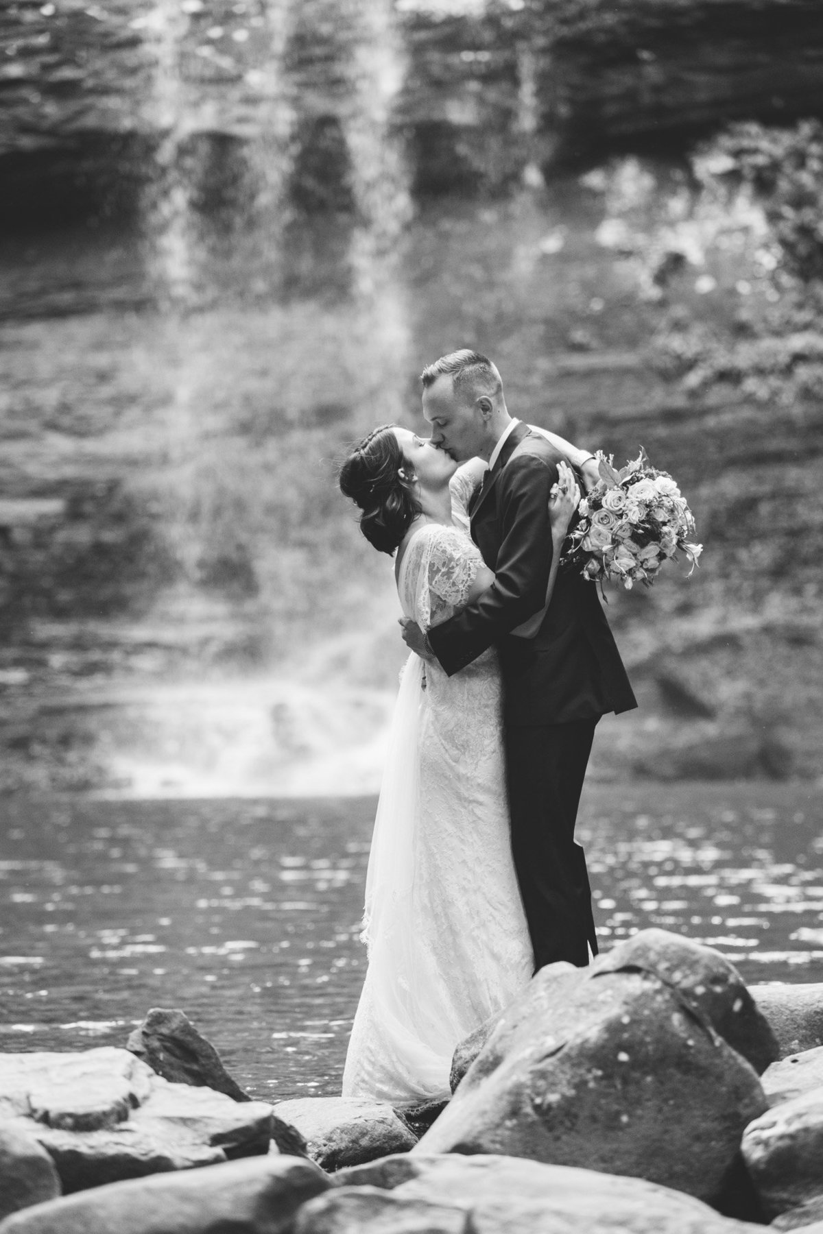 Romantic kiss photo by by destination elopement photographer Rebecca Cerasani