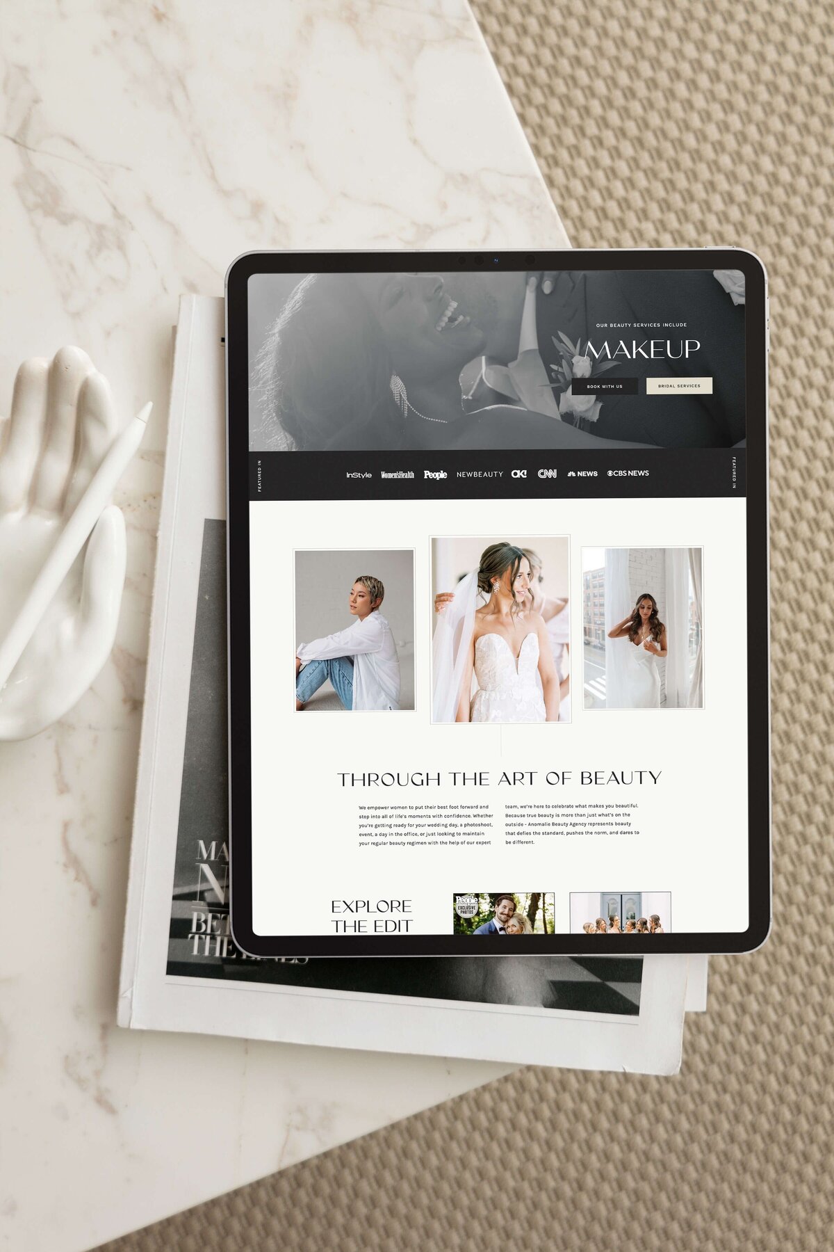 Custom Website for Beauty business