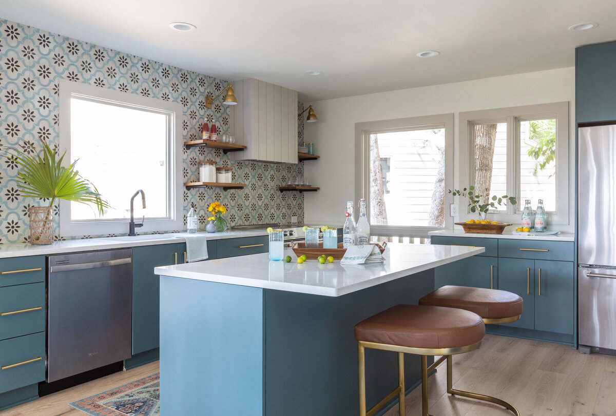 Amelia Island Colorful Kitchen Lola Interiors SeaMarsh