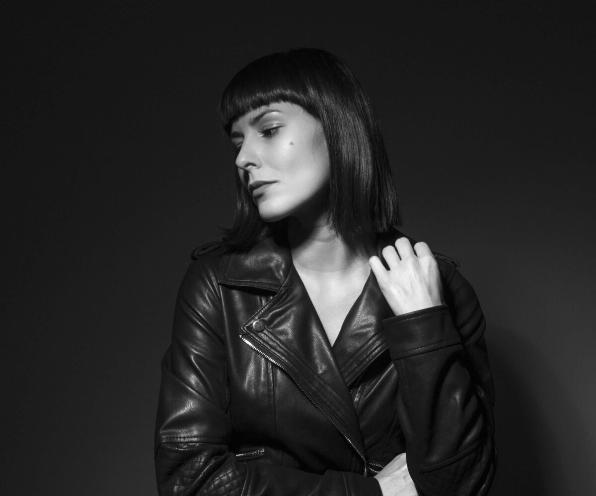 Fashionable woman posing