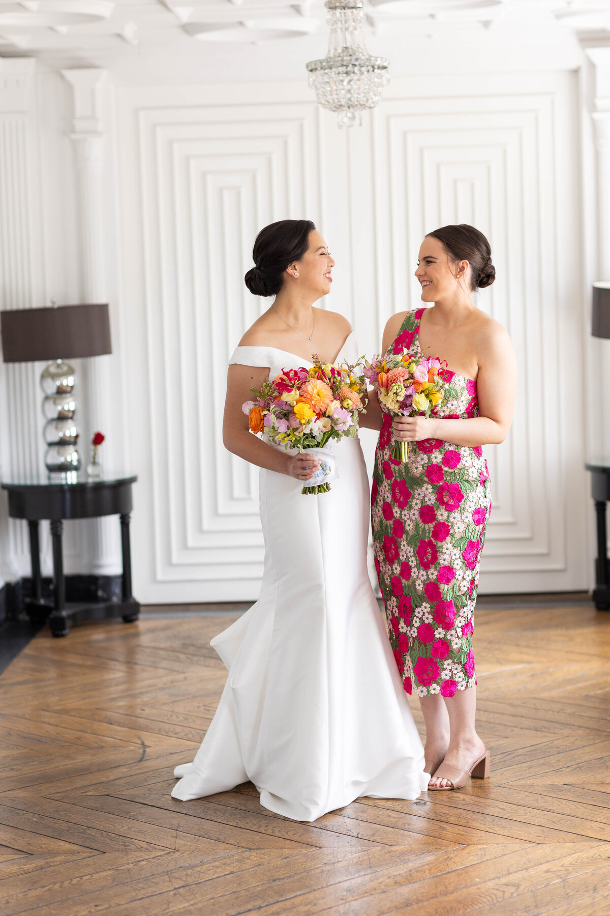 Bride and her best friend