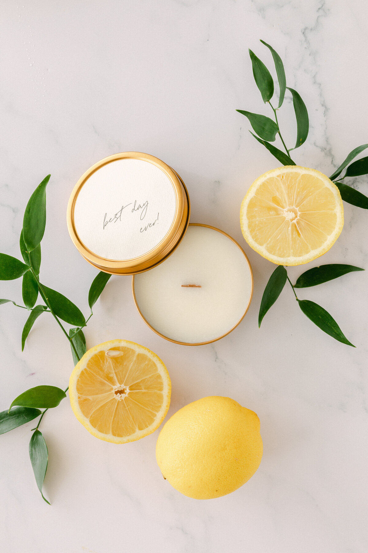 Best Day Ever! Travel Candle Olive Leaf and Lemon 1