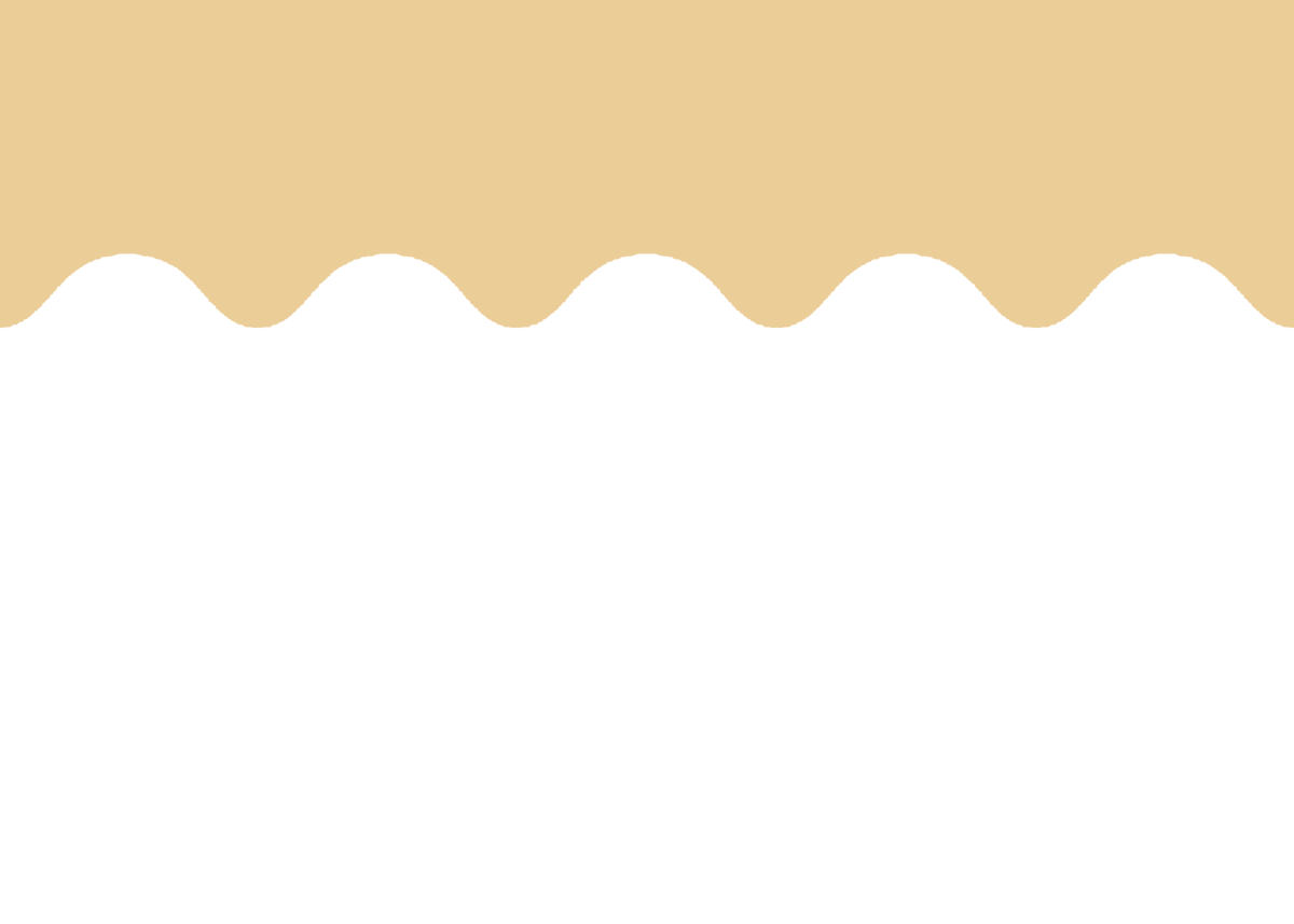 yellow scallop website design element