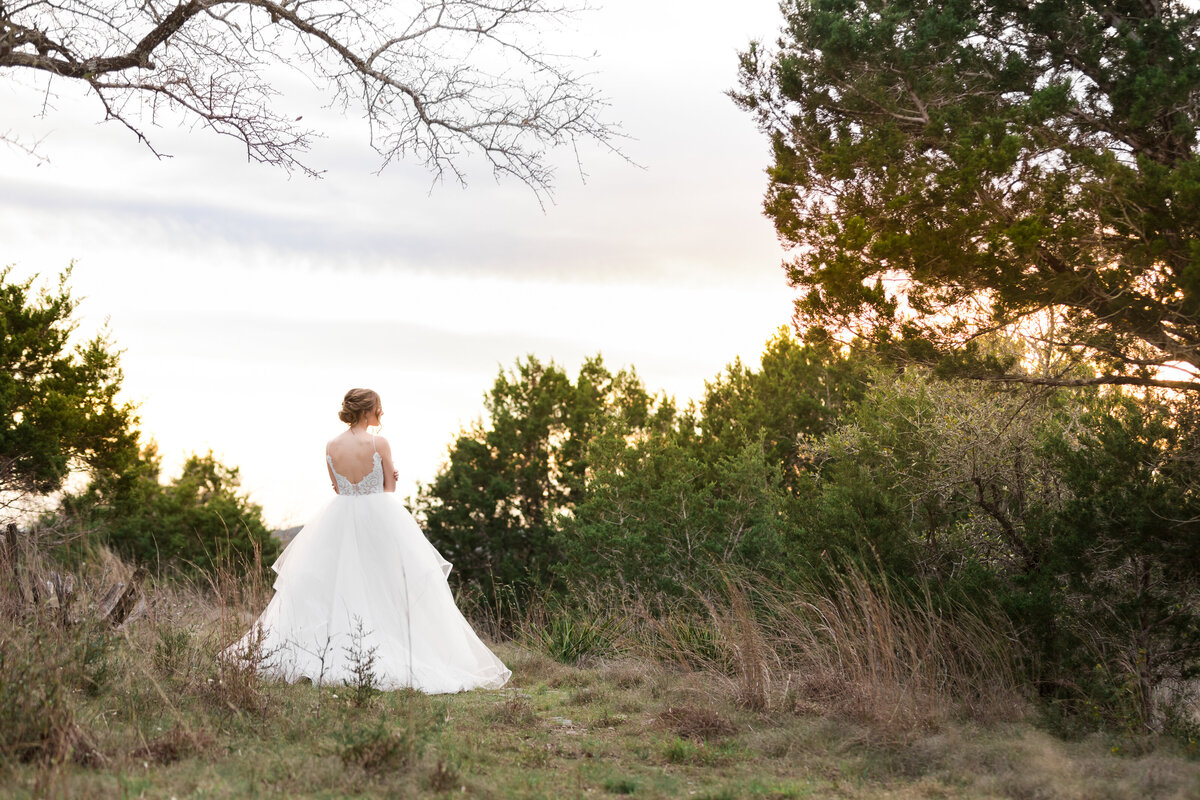 hill country bridal portraits