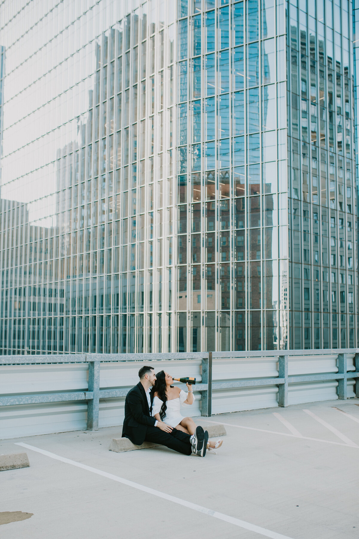 rooftop engagement session