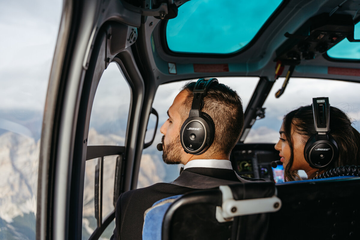 Marmarole helicopter Elopement Dolomites -5