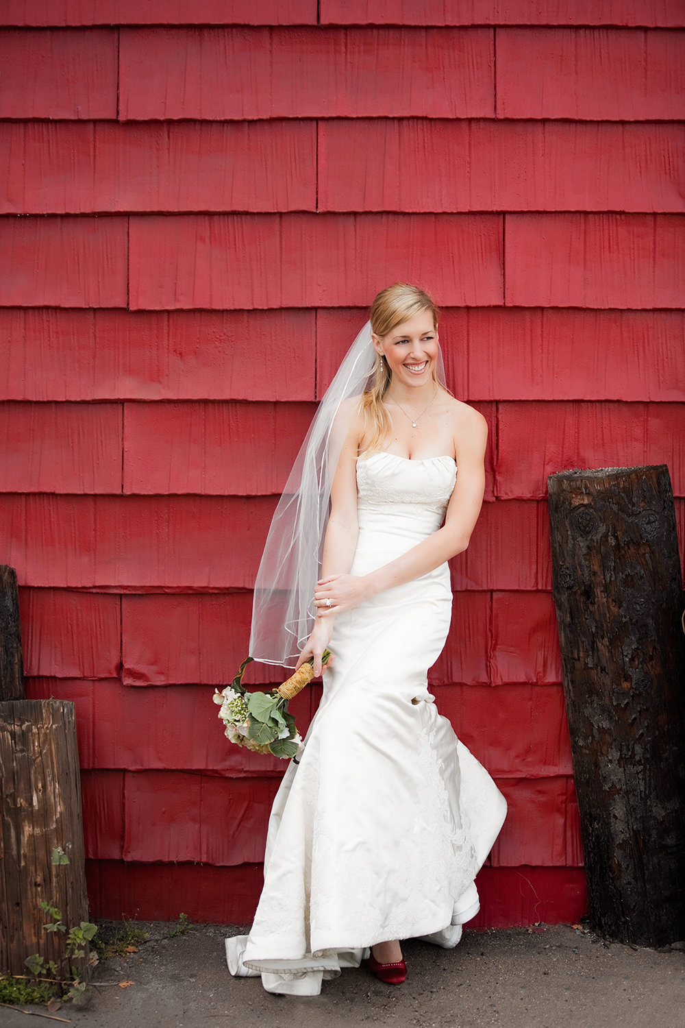 Destination wedding photos rustic red barn