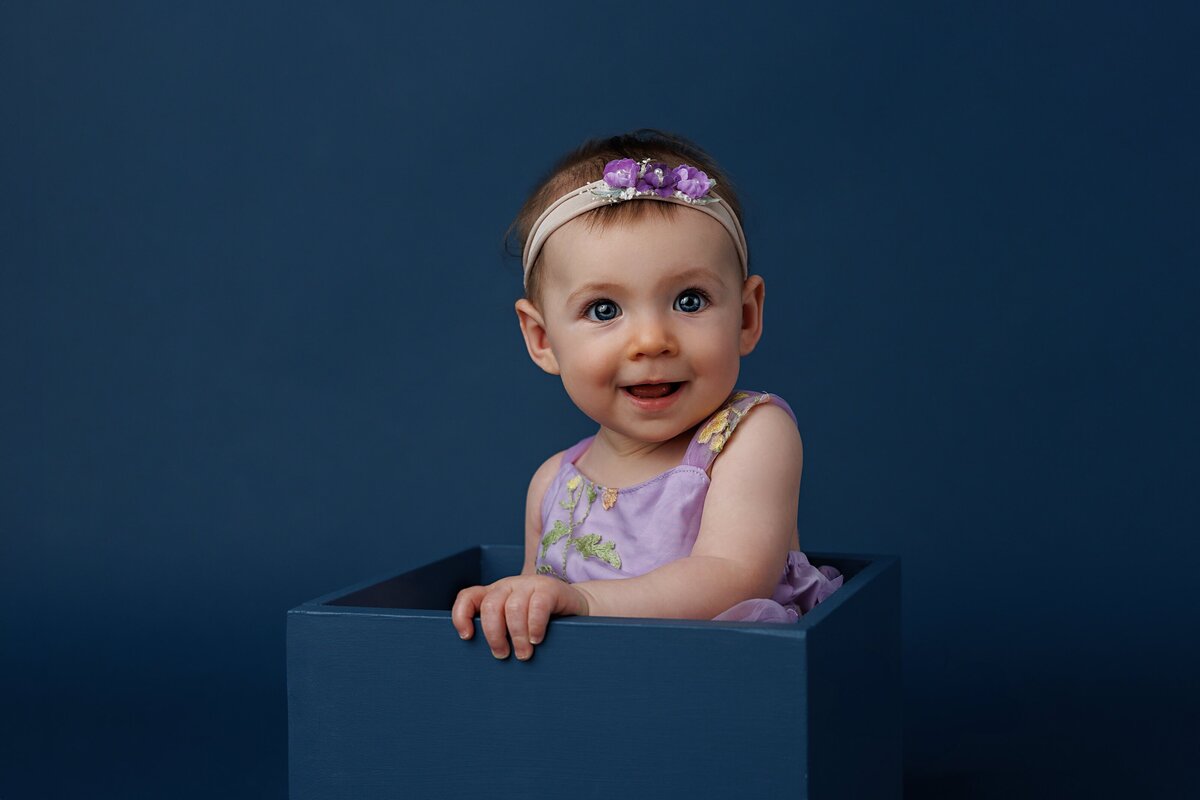 personality portraits children's milestone session at newport news virginia studio