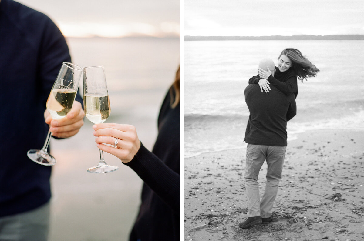 Discovery Park Engagement Session on Film - Tetiana Photography - Fine Art - Light and Airy - 4