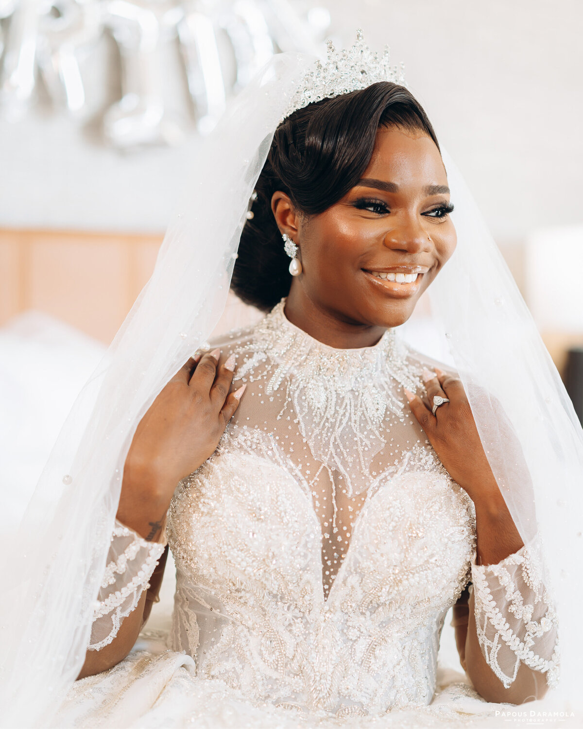 Abigail and Abije Oruka Events Papouse photographer Wedding event planners Toronto planner African Nigerian Eyitayo Dada Dara Ayoola outdoor ceremony floral princess ballgown rolls royce groom suit potraits  paradise banquet hall vaughn 90