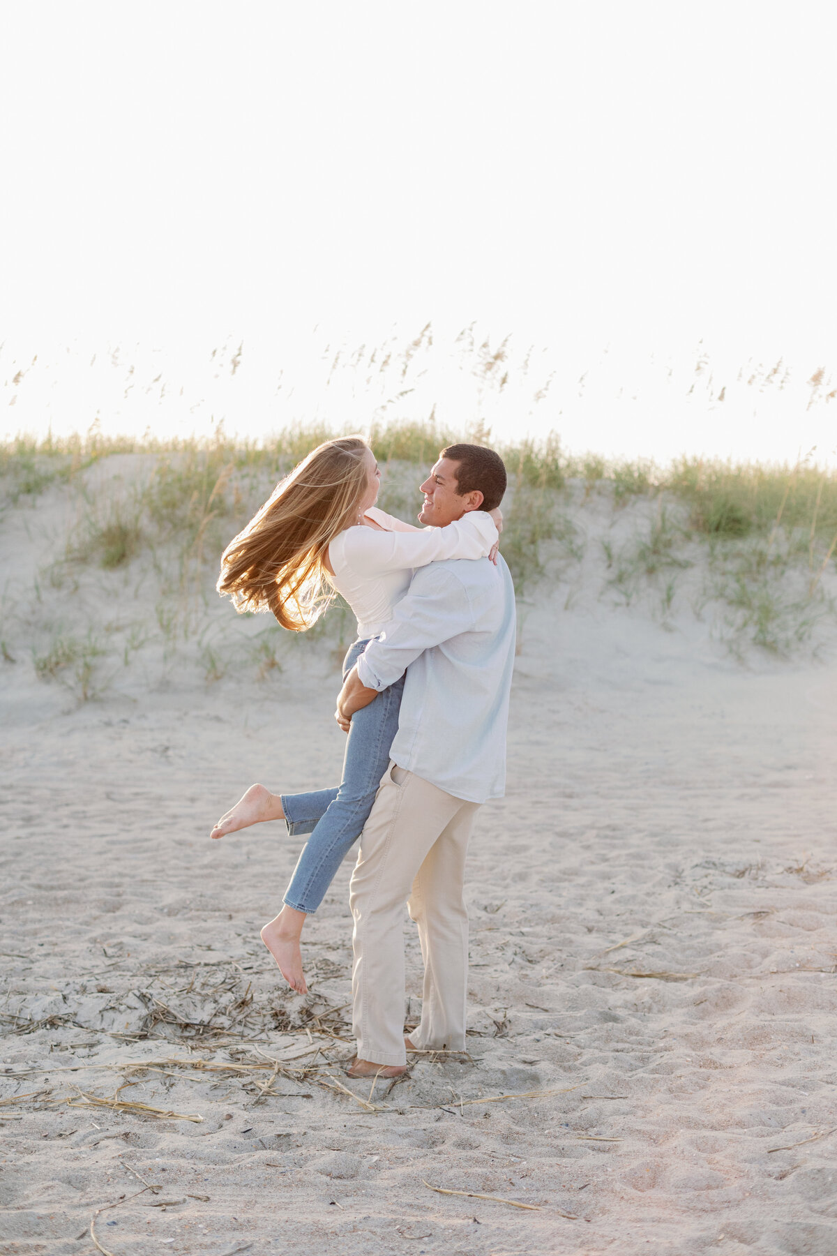 NC Beach engagement photos