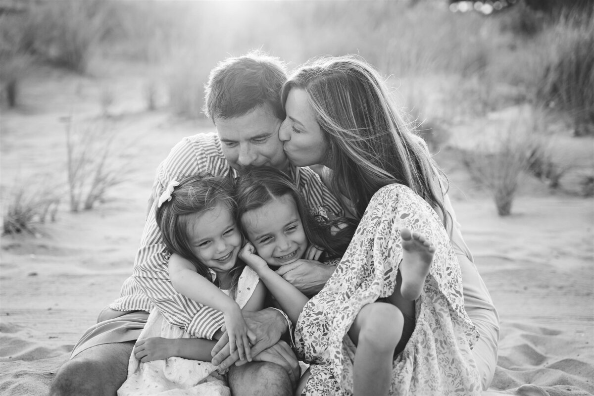 Family Beach Session Rehoboth Beach Delaware Golden Hour