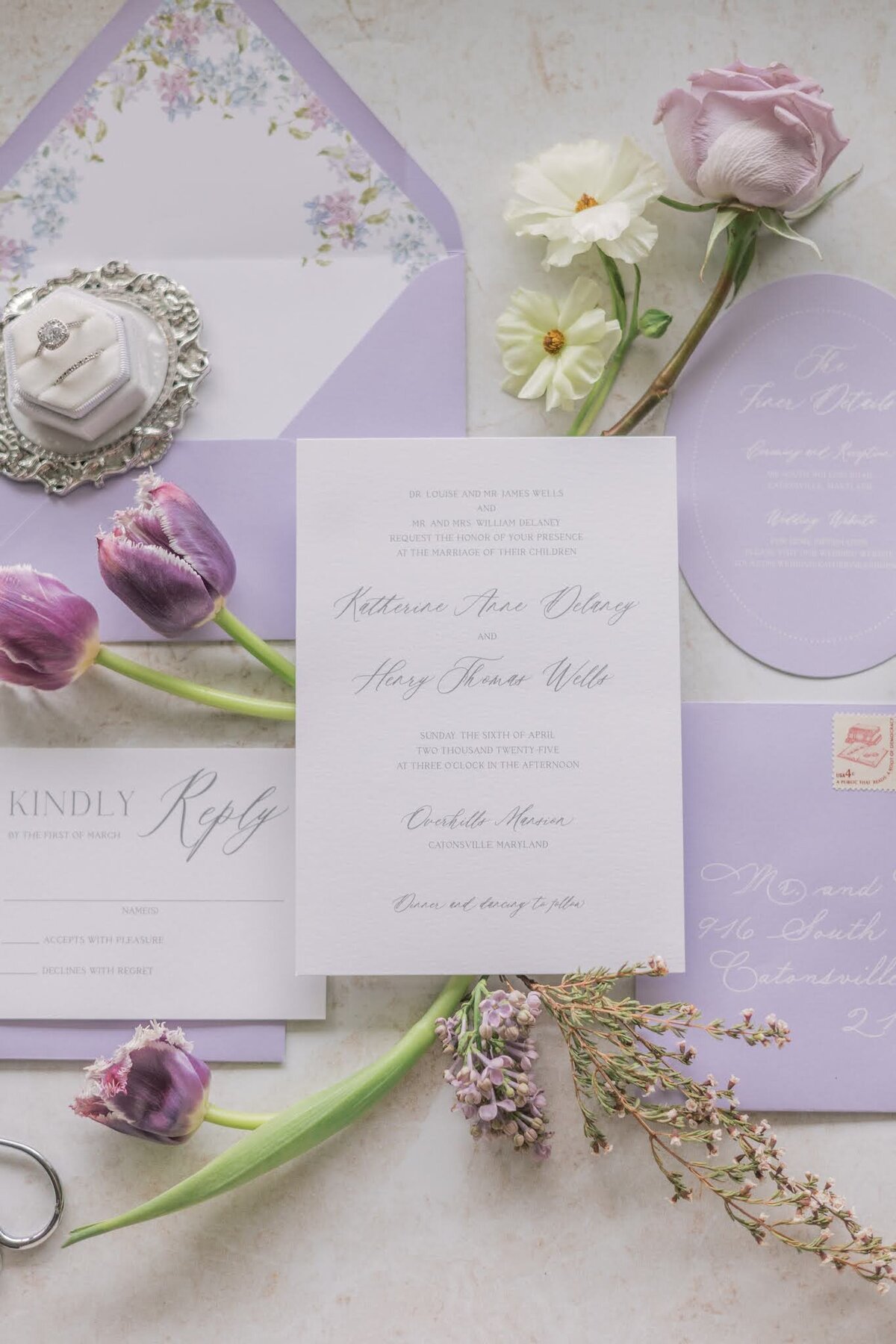 lavender-floral-wedding-invitation-suite
