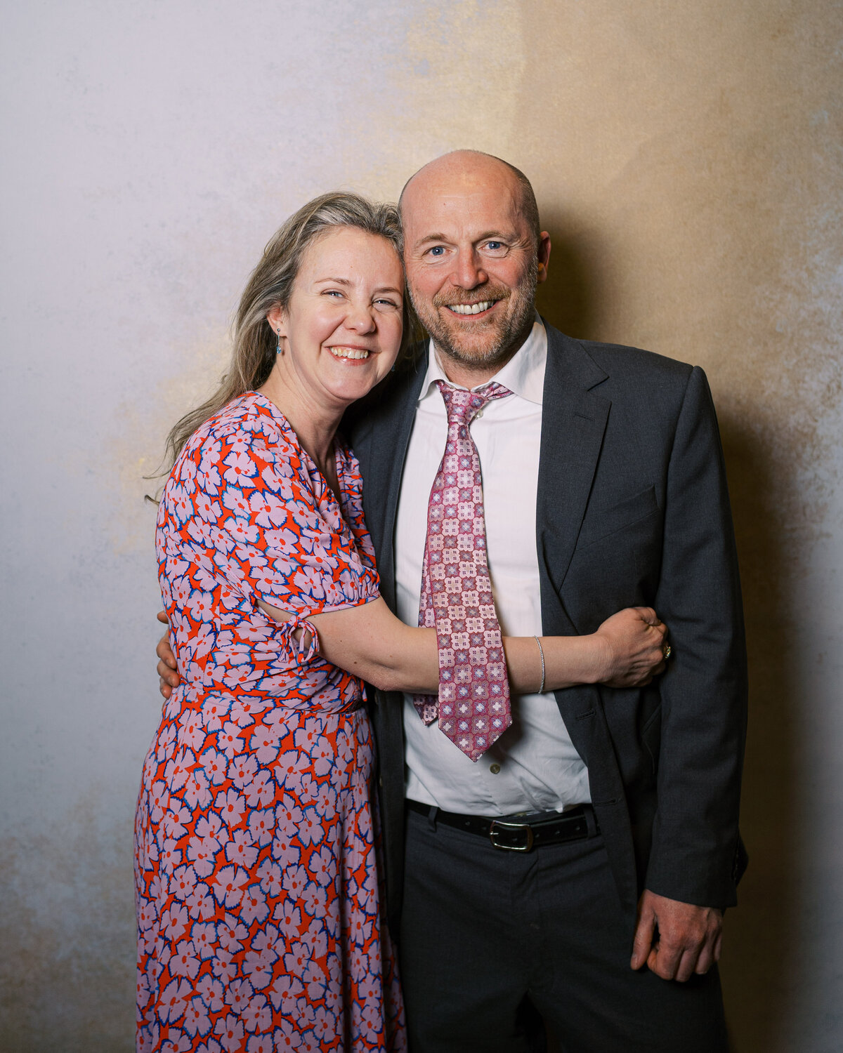 Wedding guests in wedding portrait studio wedding photobooth