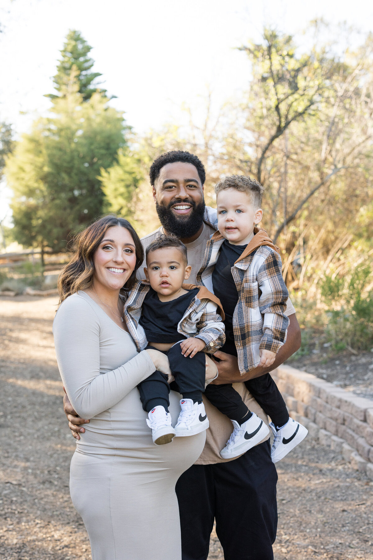 smiling family photo