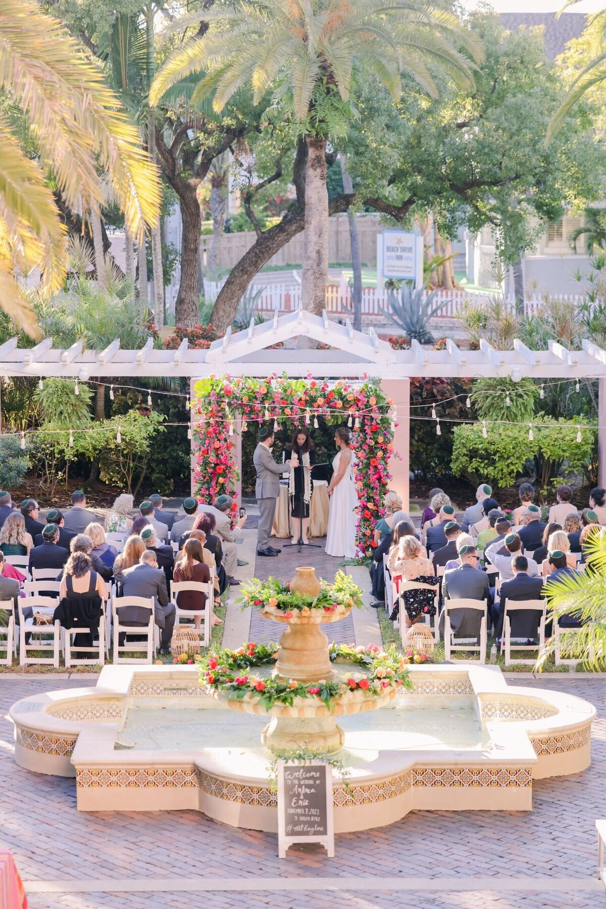 14 - Vinoy Hotel Wedding Tea Garden Jewish Ceremony - Tampa Bay Wedding Planner