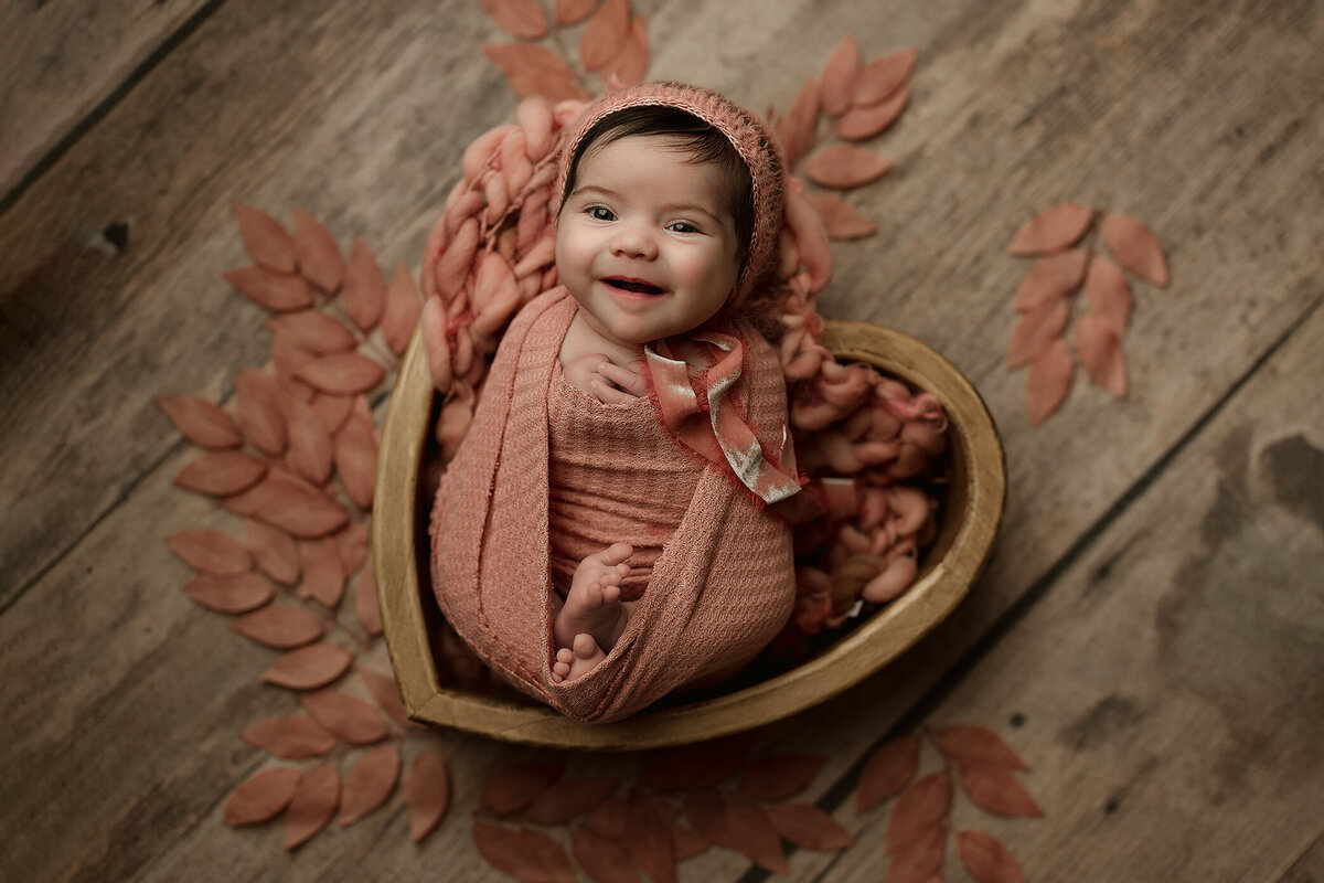 newborn girl in kalispell photography studio