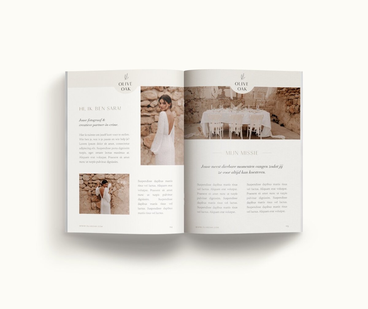 Canva brochure template Olive Oak 3