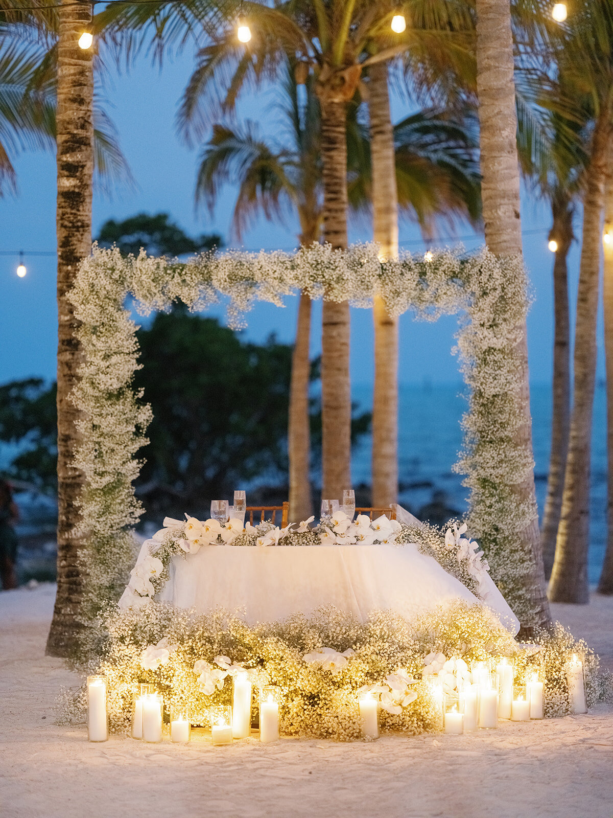 KATIE AND ADAM - ISLA BELLA BEACH RESORT - KEY WEST WEDDING - KEY WEST WEDDING PLANNER - FLORIDA KEYS WEDDING - FLORIDA KEYS WEDDING PLANNER - WEDDING DECOR - WEDDING INSPO - BABYS BREATH - FLOWER DECOR