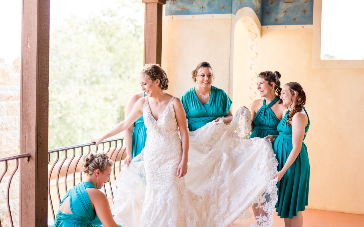 Purple & Teal Villa Nove Vineyards Summer Wedding-127