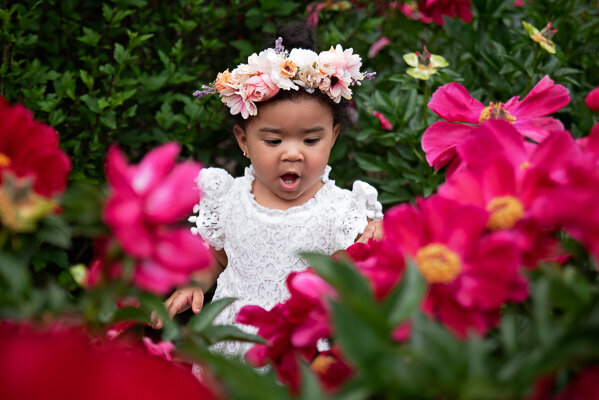 East Brunswick NJ Baby Photographer First Birthday Flowers