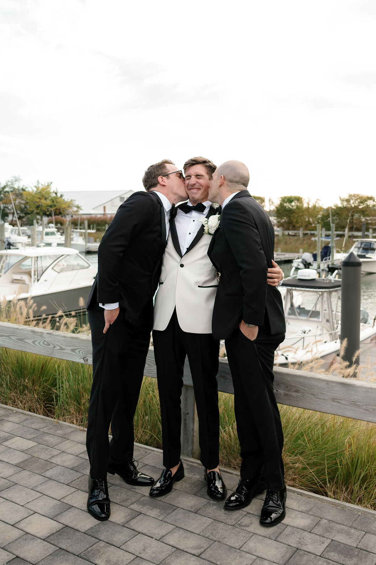 Groom Party Portrait by Lisa Blanche Photography