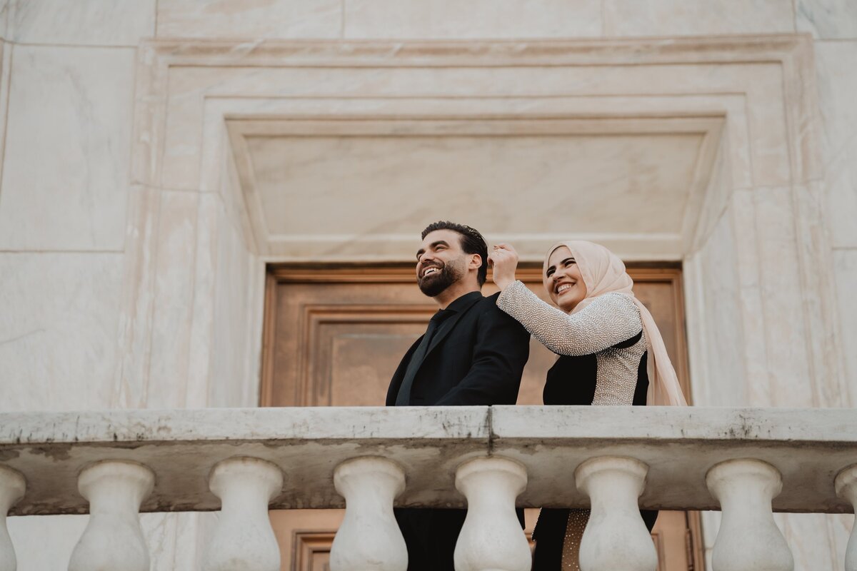 detroit-engagement-outside-bride-groom