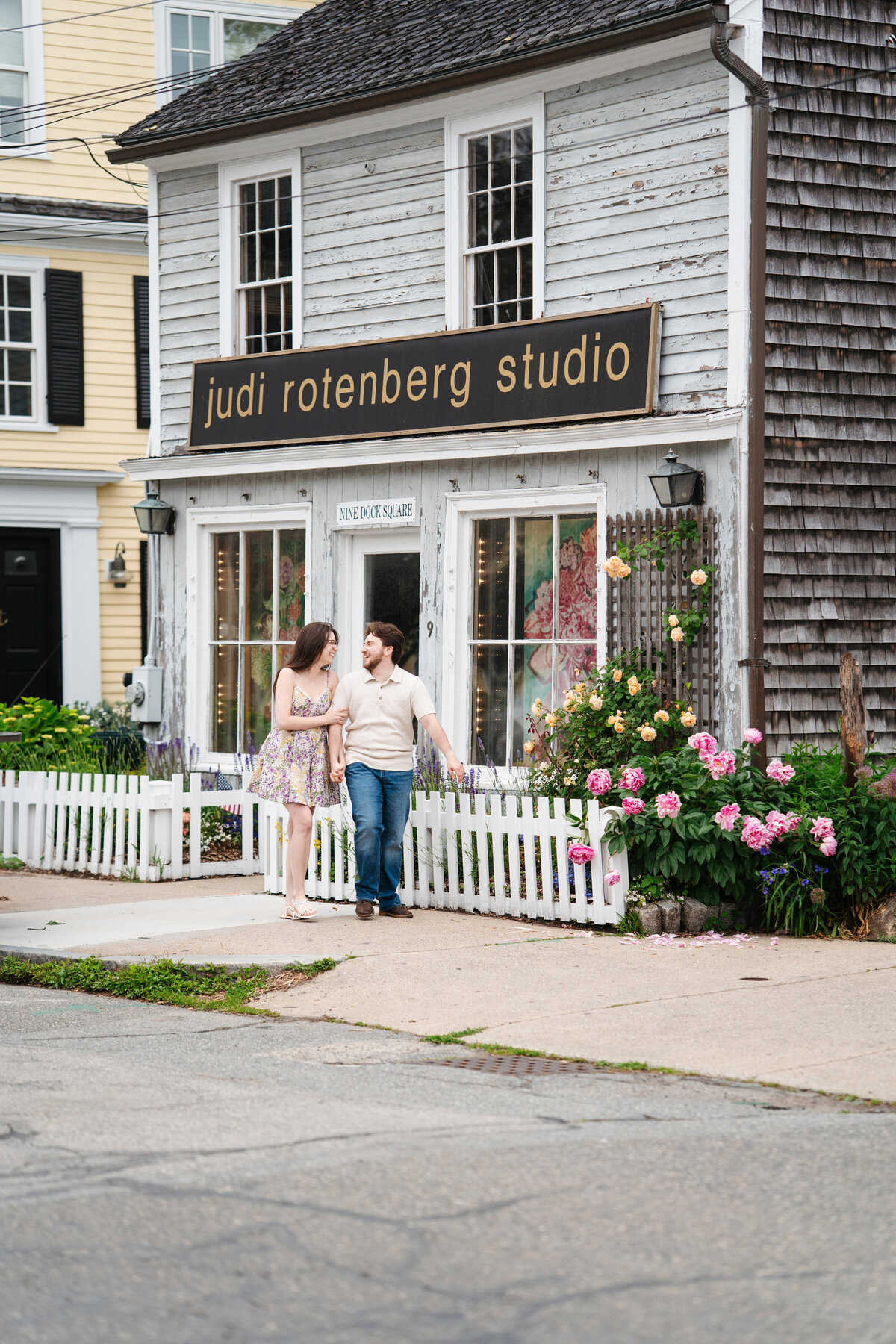 Rockport, MA summer engagement photos by Danielle Littles Photography 