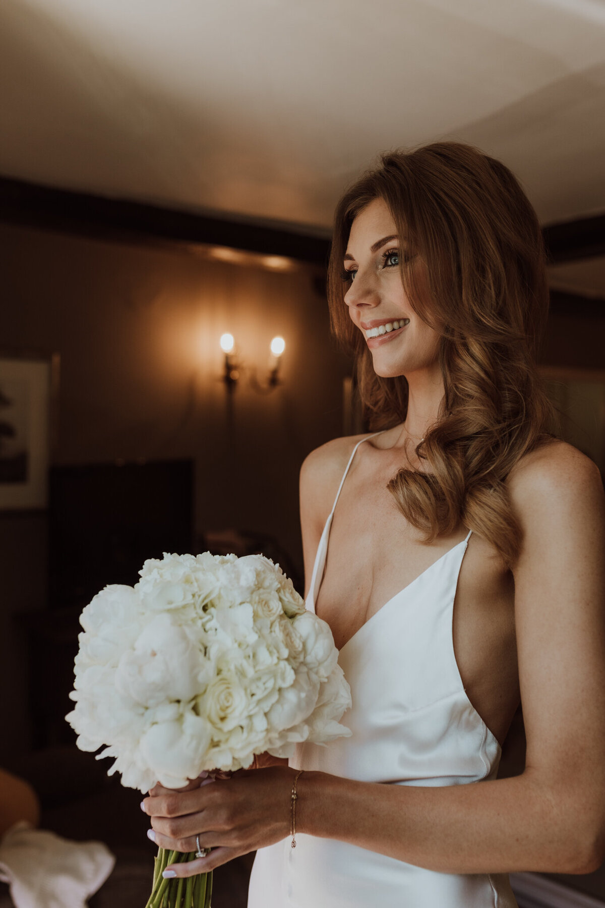 Bridal window portrait