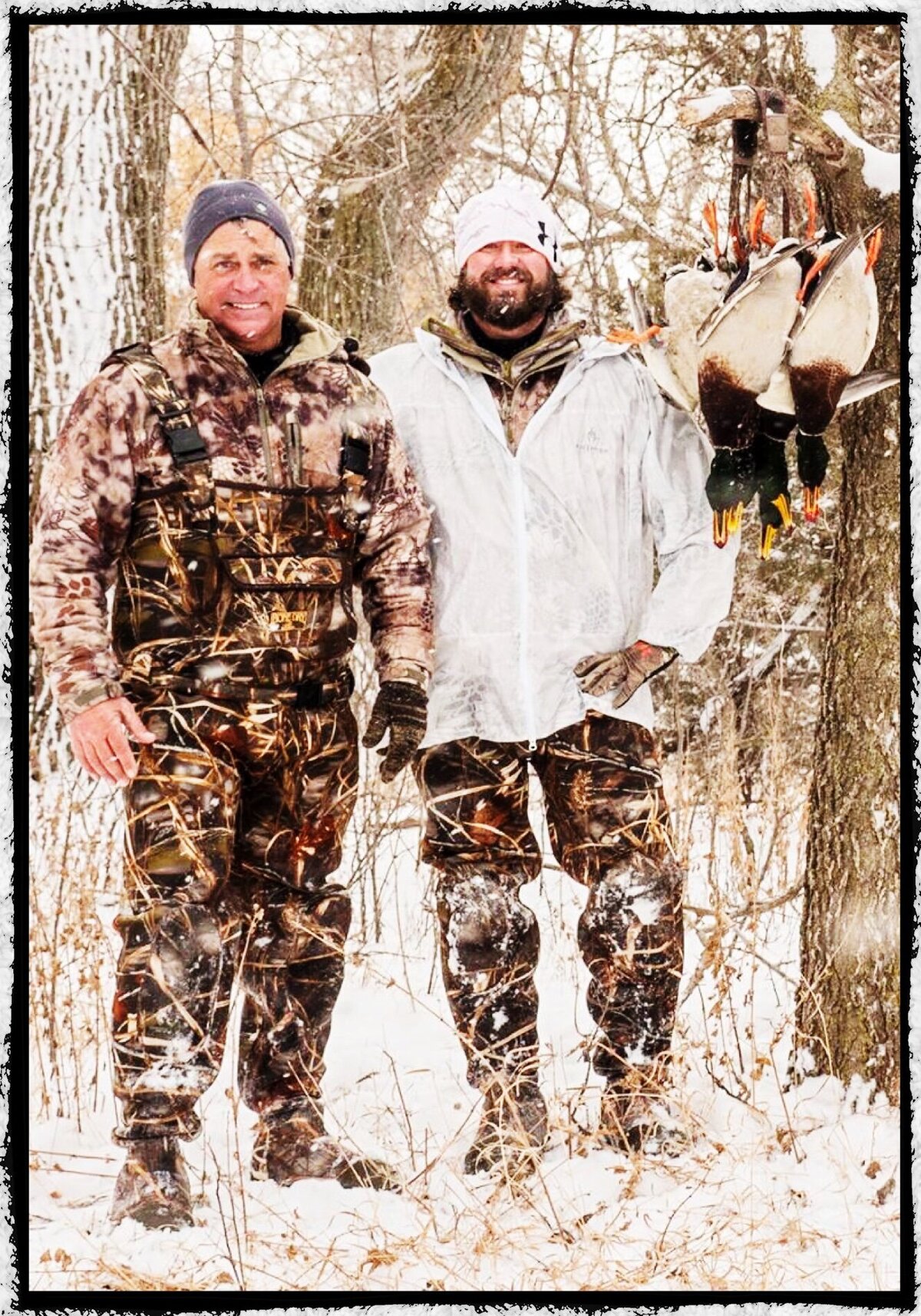 Rick Westphal and Jason Miller waterfowl hunting in Nebraska