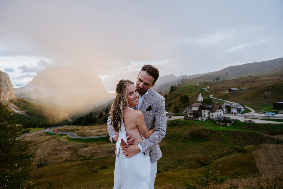 Passo Gardena Elopement -14
