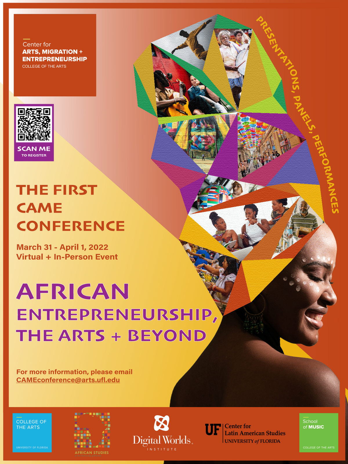 event poster with woman