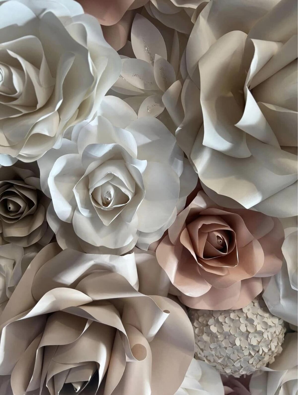 Booth & Bloom Handcrafted Paper Flower Wall Rentals Indianapolis