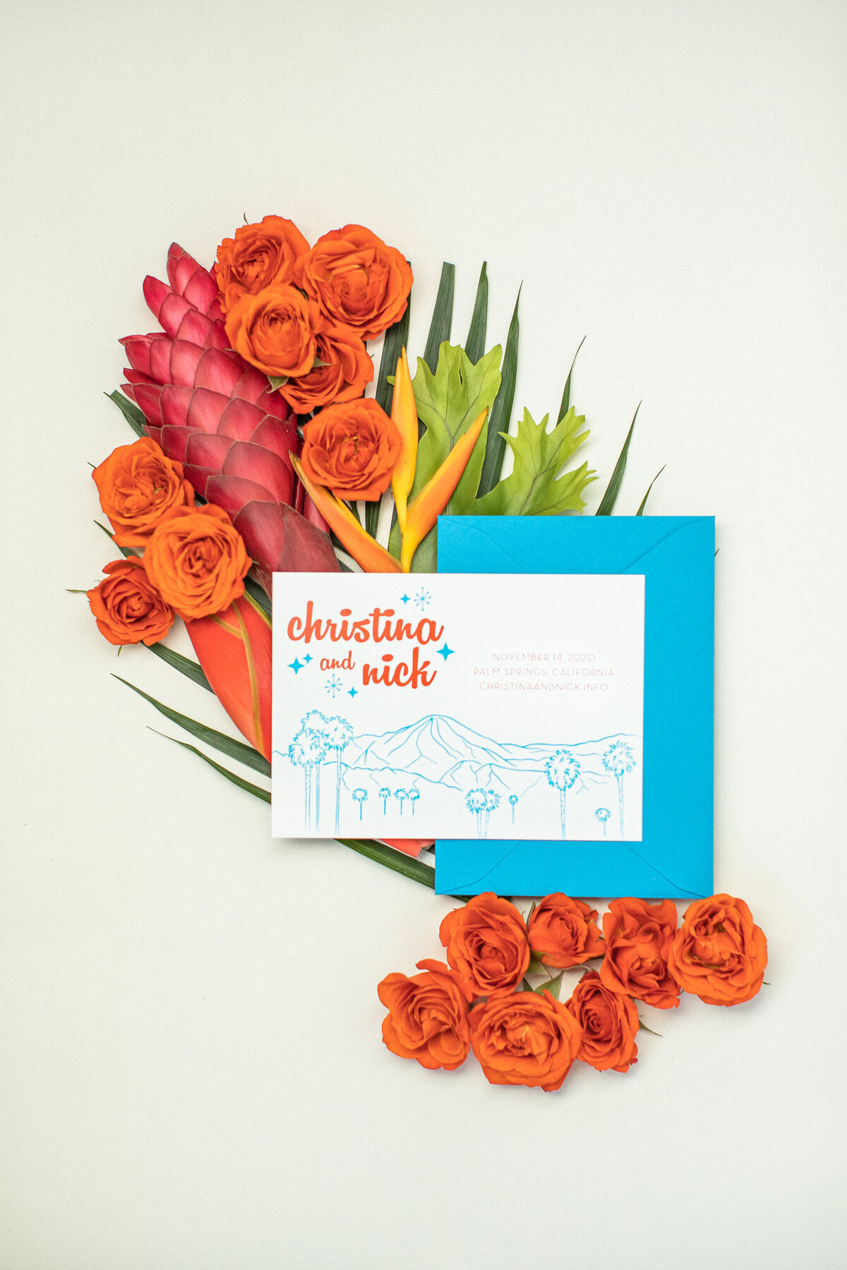 Palm Springs Illustration Save the Date
