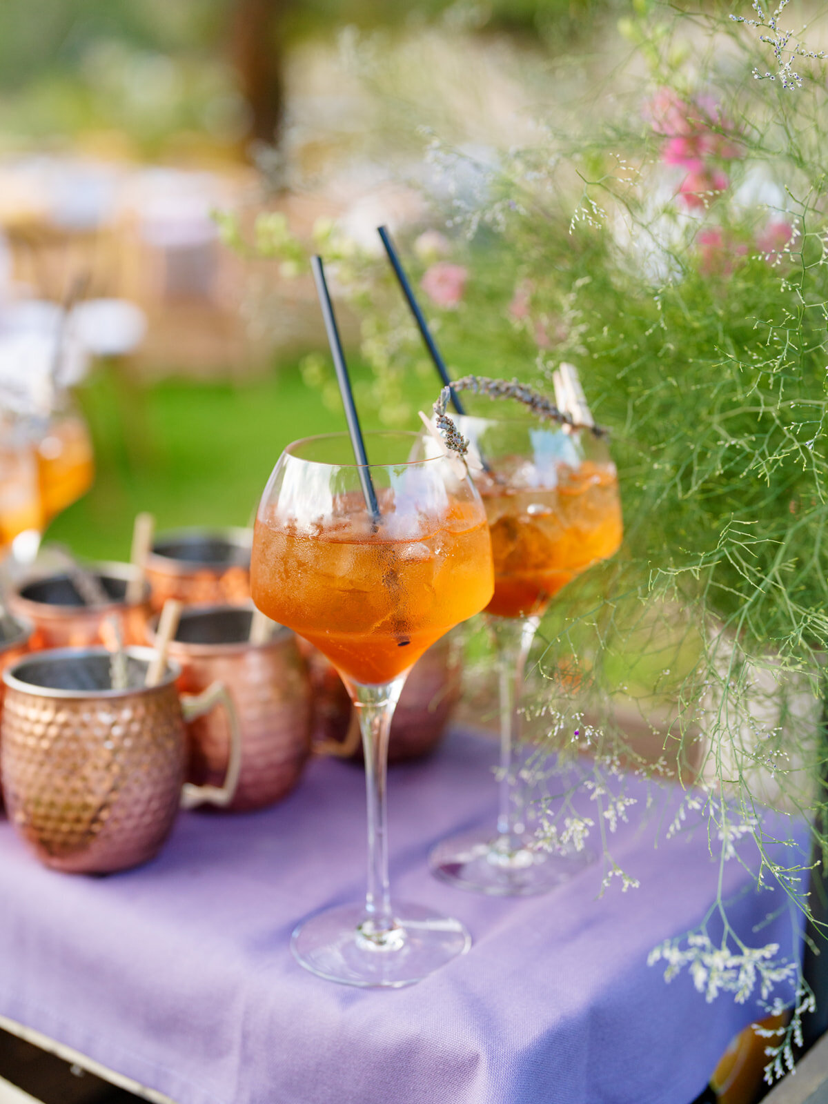Mediterranean cocktail, welcome party, Château Saint Martin