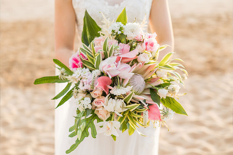 big bridal bouquet