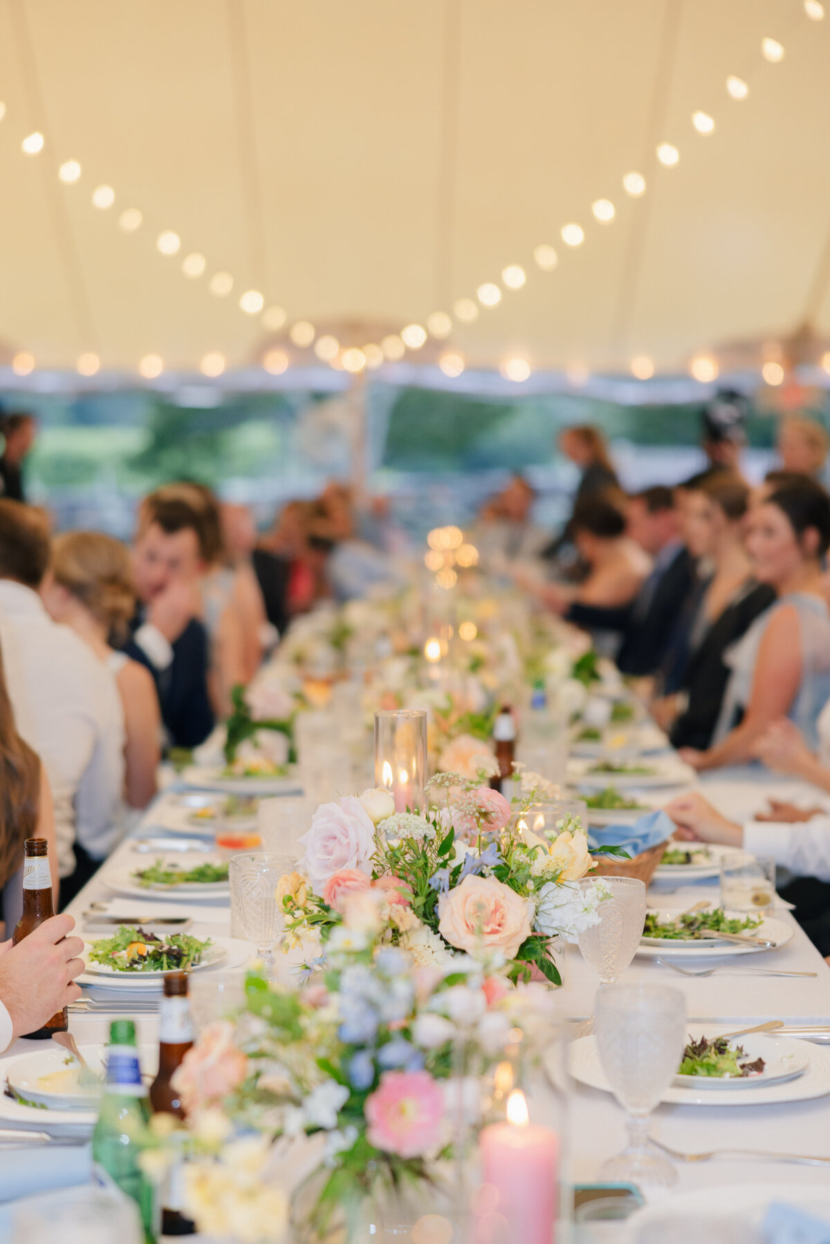 head table at wedding reception