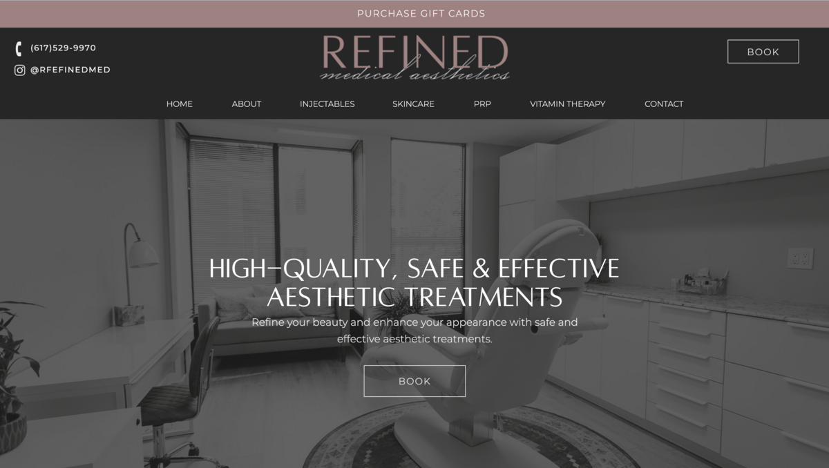 Skincare studio Mobile mockup