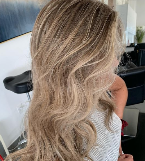 Blonde highlights and color