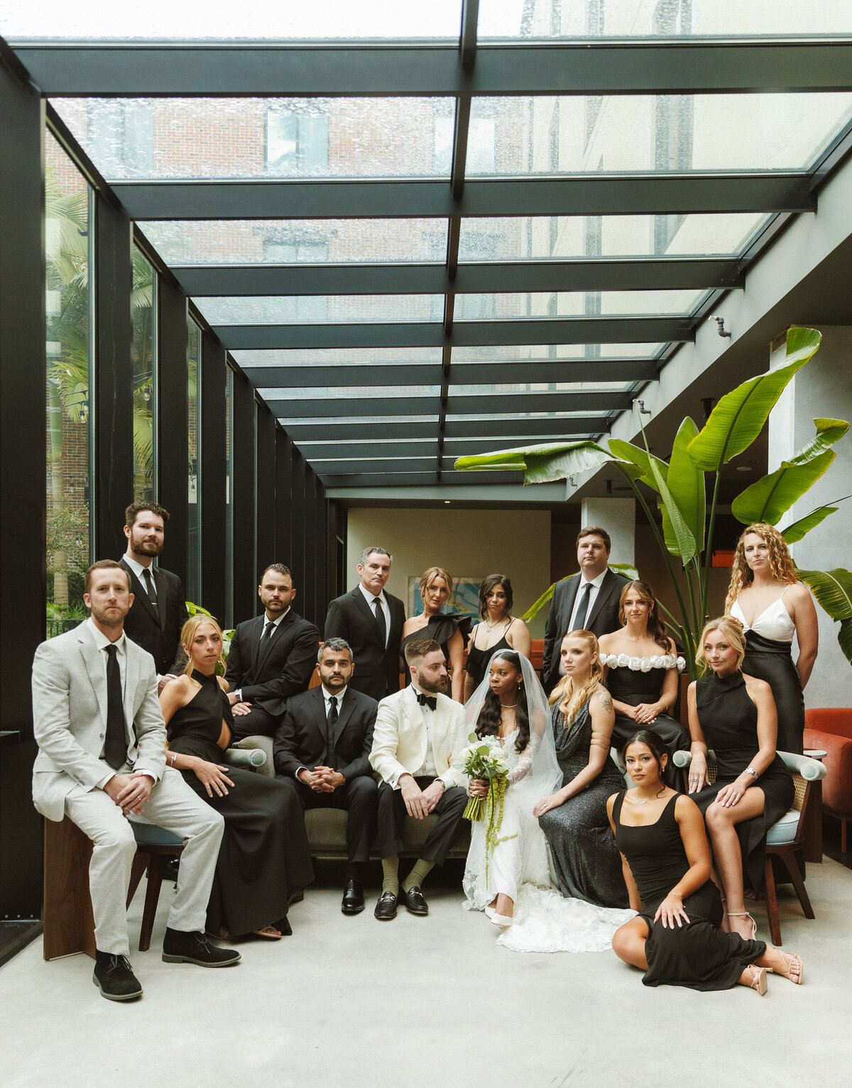 Wedding party photo at Hotel Haya