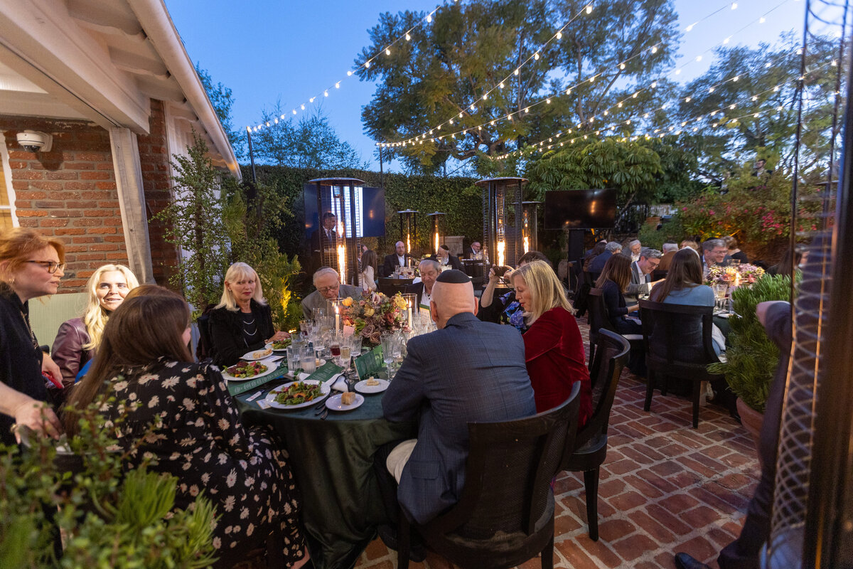 people having dinner in Beverly Hills