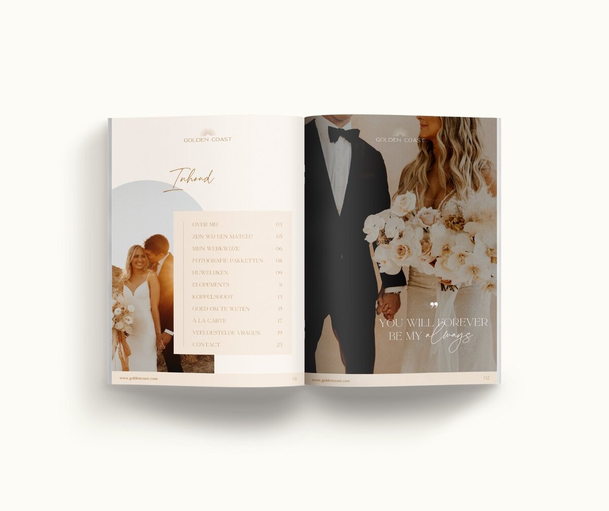 Canva brochure template Golden Coast 2