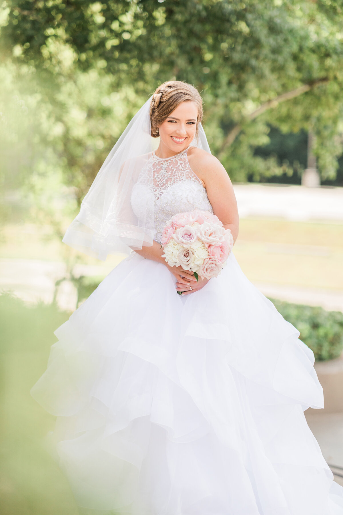 A bride at Ashton Gardens North Houston